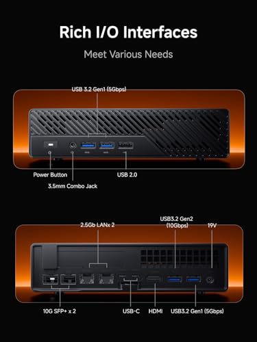 MINISFORUM MS-A2 Mini PC AMD Ryzen 9 9955HX (16C/32T, up to 5.4GHz) 96GB RAM 2TB SSD Triple 8K Display Mini PC, 10G Networking