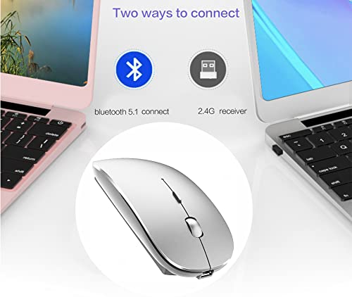 PEIBO Bluetooth Wireless USB/USB C Adapter Mouse Model 8541646059 Optical 1600DPI Computer Mouse
