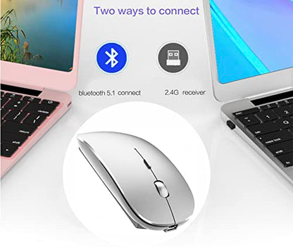 PEIBO Bluetooth Wireless USB/USB C Adapter Mouse Model 8541646059 Optical 1600DPI Computer Mouse