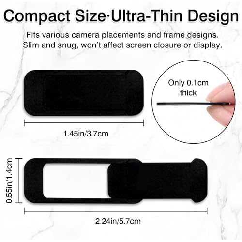 Brvlsoc 6-Pack BC0107 Ultra Thin Camera Blocker Webcam Cover