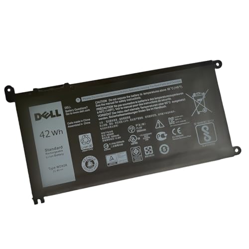 SANISI Lithium Polymer Battery WDX0R 11.4V 42mAh Rechargeable for Compatible Laptops