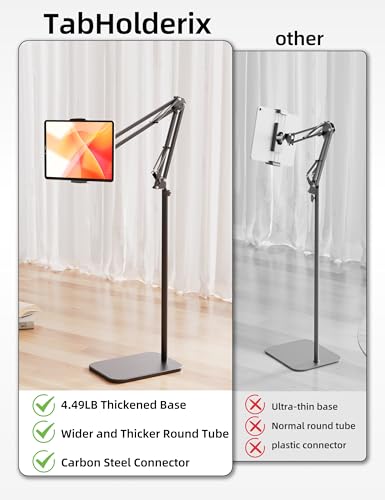 TabHolderix Tablet Stand 27.5-59.05 in Height Adjustable Universal Phone Mount