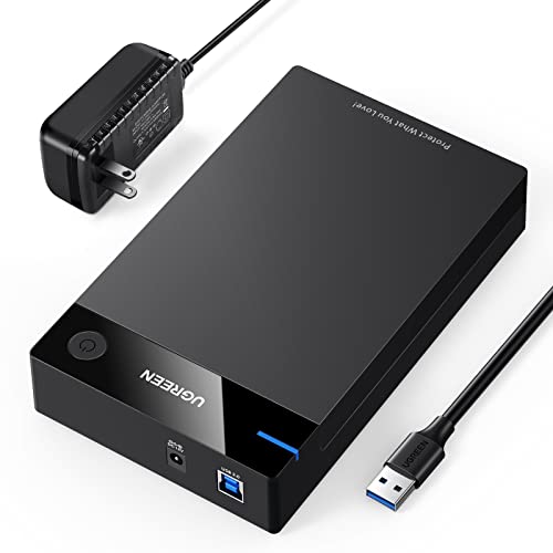 UGREEN 3.5 Inch External Hard Drive Enclosure Model 50423 with USB 3.0 Support