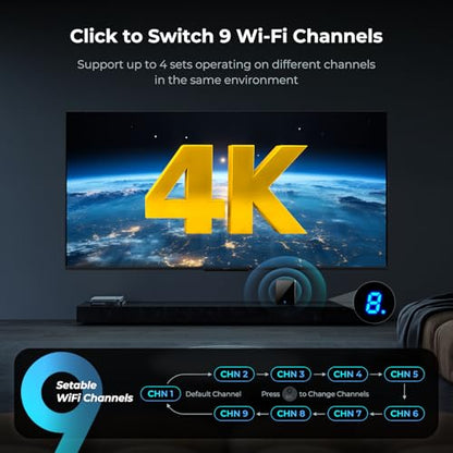 LuckDog BIN-910 Wireless HDMI Transmitter & Receiver 4K 400FT 30Hz