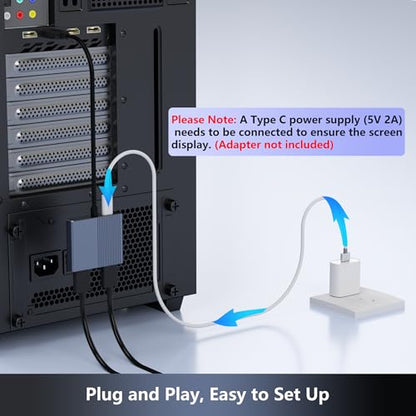 Aibilangose DisplayPort Splitter AIB-DP-01 4K@120Hz
