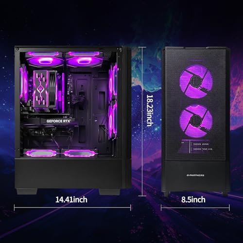 ZYNEEX S5 Black Tower Computer 1920x1080 Windows 11 Home