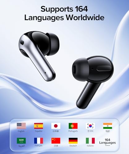 OKEEFE X15 Wireless Translation Earbuds 164-Language Support Touch Control Black