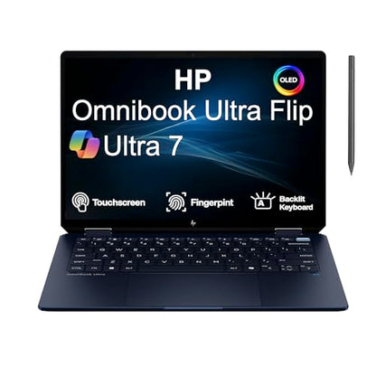 HP 14.0" Omnibook Ultra Flip Creator 2880 x 1800 Touchscreen OLED Convertible Laptop