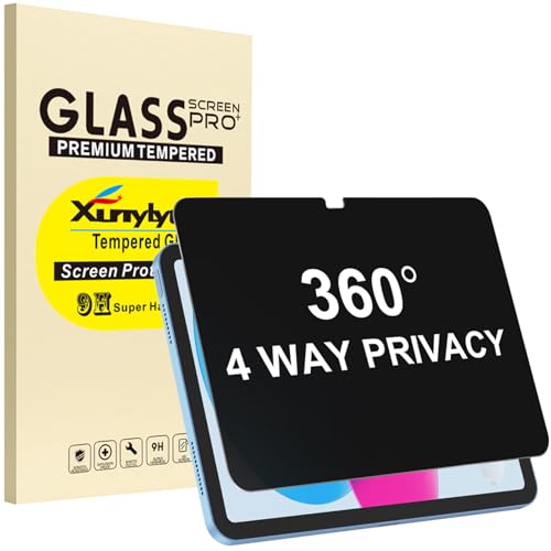 XunyLyee 11 Inches IP10 360° Anti-Spy 9H Tempered Glass Screen Protector