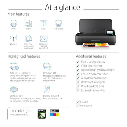 HP OfficeJet 250 CZ992A Color Inkjet Printer 4800 x 1200 dpi 1 Tray All-in-One