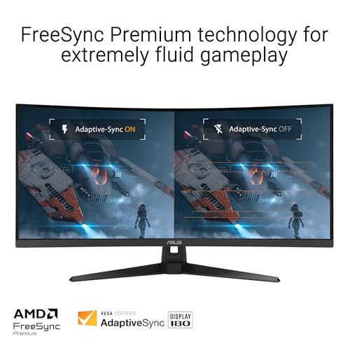ASUS 34 Inches VG34VQ3B QHD 3440x1440 180Hz LED Curved Monitor