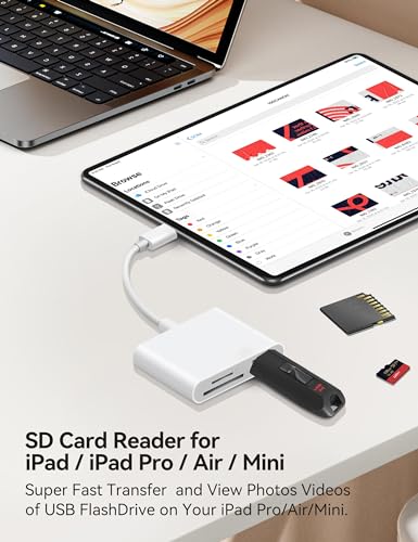 BnmxTek USB C to SD Card Reader BNMX_US_C4-B, White, 3-Slot, USB 3.0, Type C, Adapter