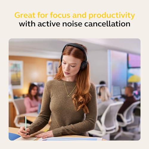 Jabra Evolve2 65 Flex 26699-999-999-01 Wireless Over-Ear Headset with Noise Cancellation and Bluetooth 5.2 Technology