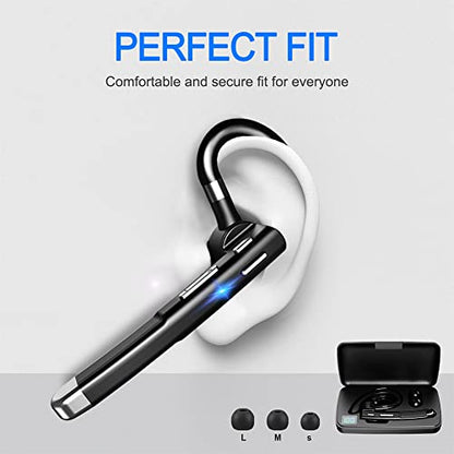Hsility Bluetooth Headset HH03IB Wireless Connectivity Dual-Microphone Active Noise Cancellation Plastic On-Ear
