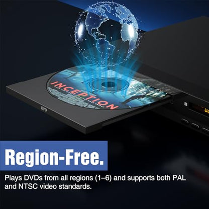 Nodrax FlexaPlay FPX-350 1080p Region Free DVD Player HDMI USB