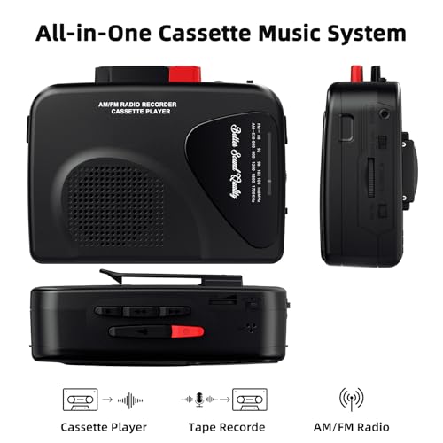 Mersoco Compact T201BUS AM/FM Radio Cassette Player Portable Recorder USB Powered
