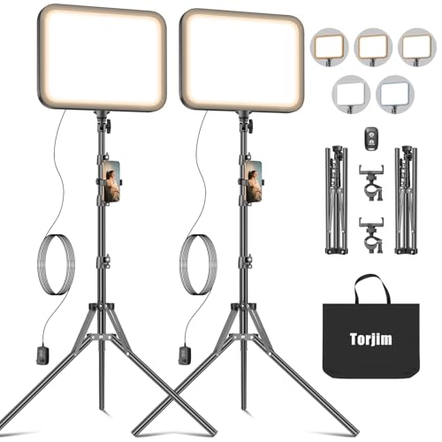 Torjim 12in LED Video Light Kit ABC01 1080p Continuous Output Lighting