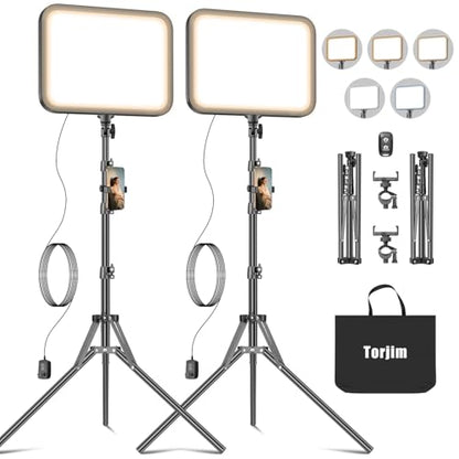Torjim 12in LED Video Light Kit ABC01 1080p Continuous Output Lighting