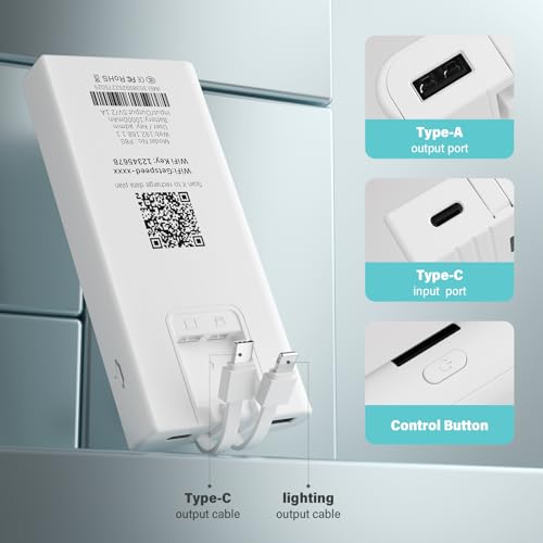 getspeed 150Mbps F16-P80 White Portable Hotspot Wi-Fi 4 LTE 2.4GHz
