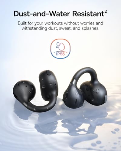 Baseus Bass BC1 Open Ear Clip On Earbuds with USB-C Charging, Lightweight, Waterproof