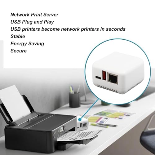 EIMSOAH 3.94x3.54x2.36 inches EIMSOAH64fcv3ne8r-11 Print Server USB 2.0 Network