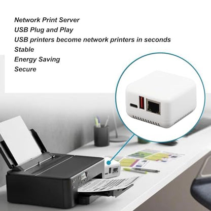 EIMSOAH 3.94x3.54x2.36 inches EIMSOAH64fcv3ne8r-11 Print Server USB 2.0 Network