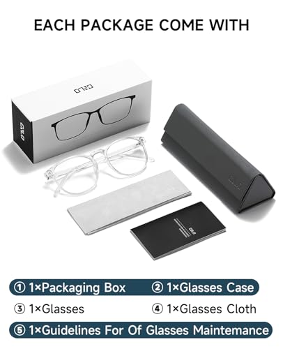 CNLO 1 Count 6126C3 Lightweight Full Rim Blue Light Blocking Glasses