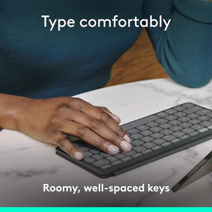Logitech 220 Grams KEYS-TO-GO 2 78 Keys Bluetooth Keyboard QWERTY Portable Configuration