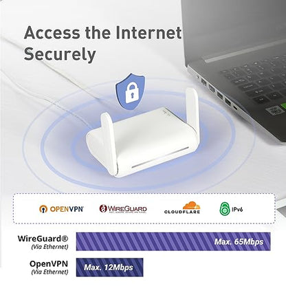 GL.iNet 1 Count GL-SFT1200 Dual-Band 1200 Mbps Wireless Router 5V
