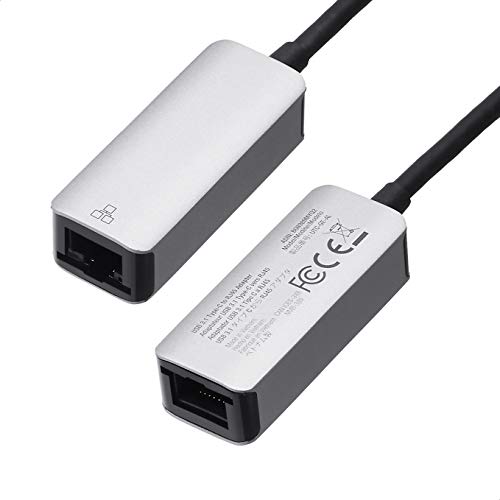 Amazon Basics 2 Port RJ45 Gigabit Ethernet Adapter No Plug UTC-GE-AL