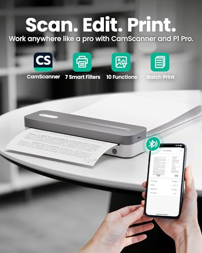 CamScanner P1 Pro CSTPA4300F 300 DPI Monochrome Thermal Printer