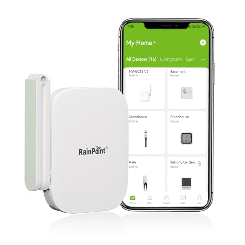 RAINPOINT 023V2 White WLAN Wi-Fi Mini Hub 2.4GHz Coverage 853ft Wireless Connectivity