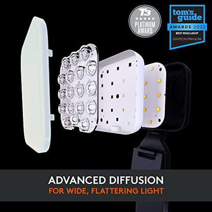 Logitech 3.56" Litra Glow 1 Count Continuous Output Lighting