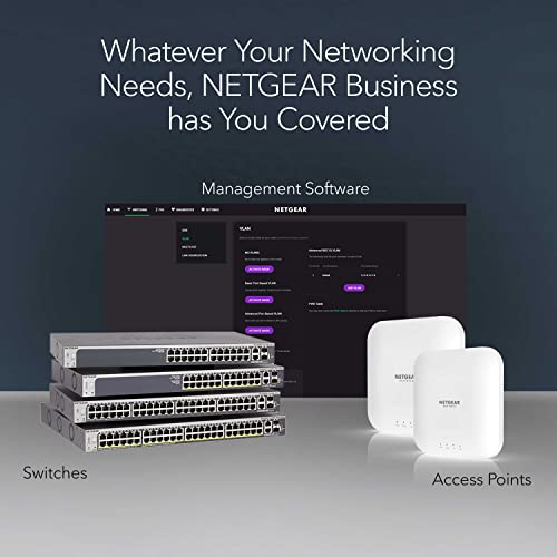 NETGEAR 5 Port Gigabit Ethernet Managed Switch GS105E-200NAS 12 Volts 1000 Mbps Plastic