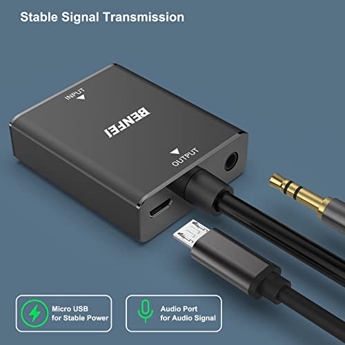 BENFEI HDMI to VGA Adapter 1920x1080@60Hz 1 Count 000272black