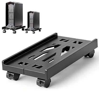 Hmseng Adjustable Mobile CPU Stand PC STAND-1 D-Black