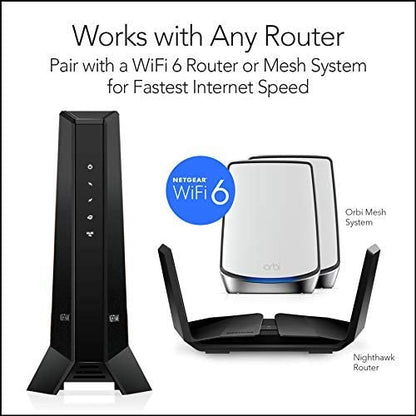 NETGEAR 32 x 8 DOCSIS 3.1 Cable Modem CM2000-100NAS