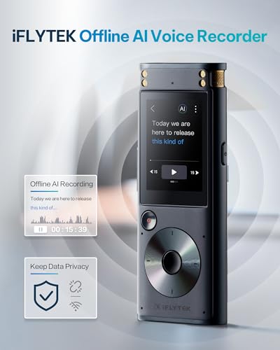 iFLYTEK 3 Inch 302Pro 8GB USB 2.0 Digital Voice Recorder