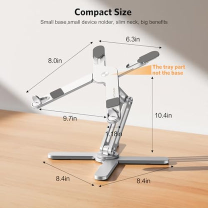 OMOTON Tripod Laptop Stand LA10 Adjustable Silver