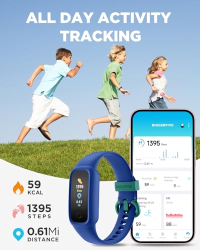 BIGGERFIVE Small BF200L 0.96 Inch Optical Sensor Pedometer Smartwatch