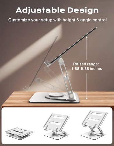 RIWUCT Tower Laptop Stand B25, Adjustable Height, Portable, Ergonomic Design, Compatible with Laptops 10-16 inches