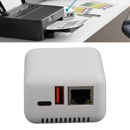 DAUERHAFT 3.94 x 3.54 x 2.36 inches DAUERHAFTzy2dr8c19b-11 USB 2.0 Network Print Server