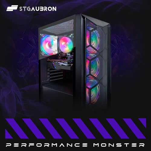 STGAubron Computer Tower ABR1722 Ryzen 5 5500 1TB SSD 16GB DDR4 1920x1080