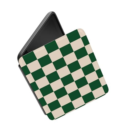 Casely 7" Kindle Case Compatible with Kindle Colorsoft & Paperwhite (12th Gen 2024) - Green Checkerboard