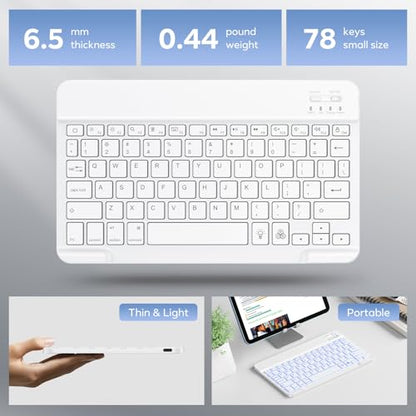 OMOTON Bluetooth Keyboard Model OMOTON QWERTY 78 Keys Bluetooth Tablet Keyboard Connectivity Technology