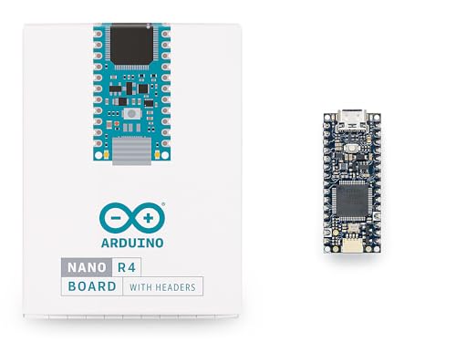 Arduino 1.7" x 0.7" x 0.3" Nano R4 [ABX00143] - Microcontroller Board with 32 KB RAM, 256 KB Memory, 48 MHz Processor, I2C Connectivity