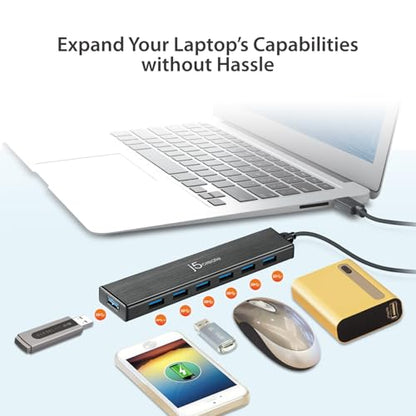 j5create 7-Port Powered USB 3.0 Hub Model JUH377
