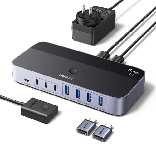 UGREEN 2-in 7-Out USB 3.0 Switch 75086 USB Hub