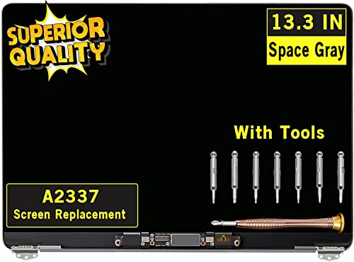 GBOLE 13.3 inch A2337 2020 LCD Assembly 2560x1600 LED Display Screen Full Assembly