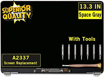 GBOLE 13.3 inch A2337 2020 LCD Assembly 2560x1600 LED Display Screen Full Assembly